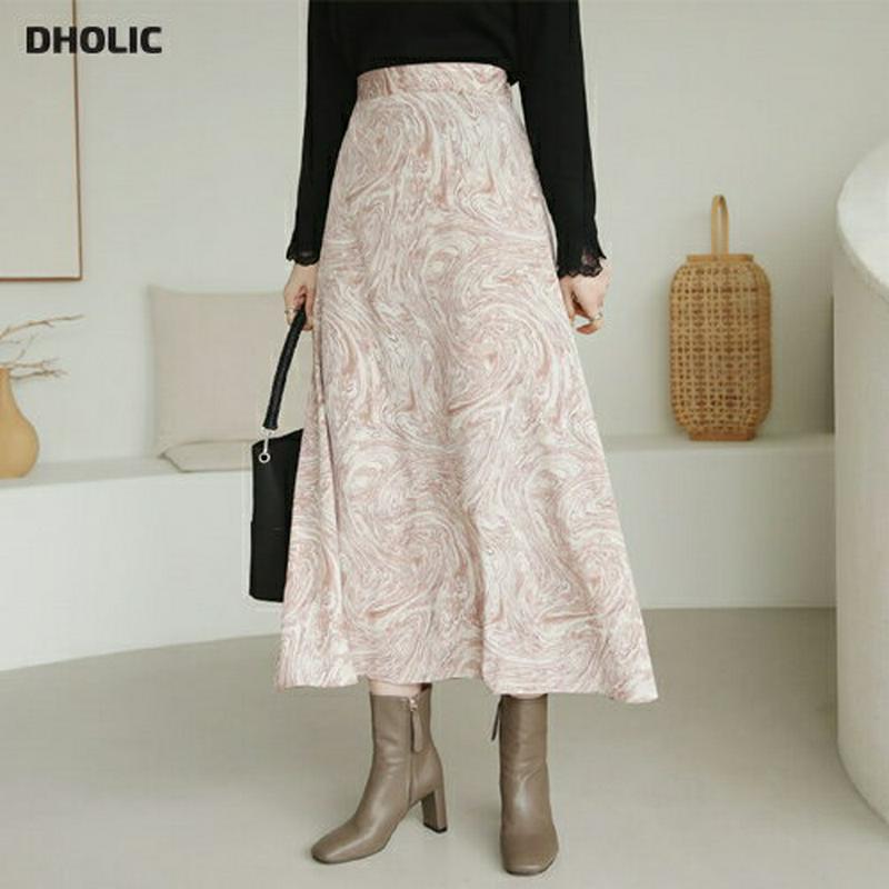 【新作10%OFF】マーブリングパターンスカート・全2色・t64330 レディース【sk】【韓国 ファッション ボトムス スカー