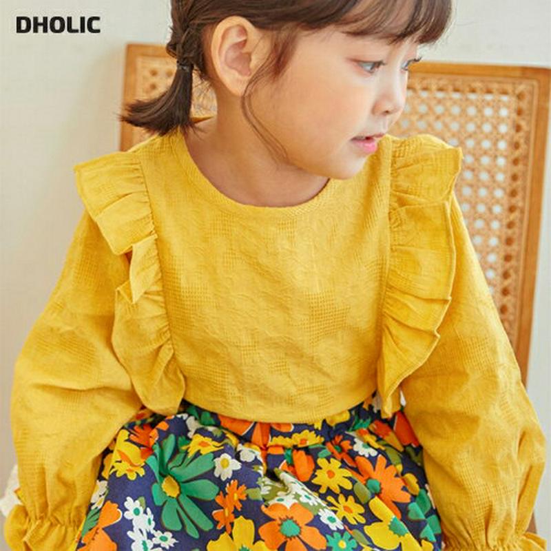 【新作10%OFF】フリルショルダーブラウス・u06443 キッズ【3~8才】【bl】【トップス ブラウス フリル フリルショル