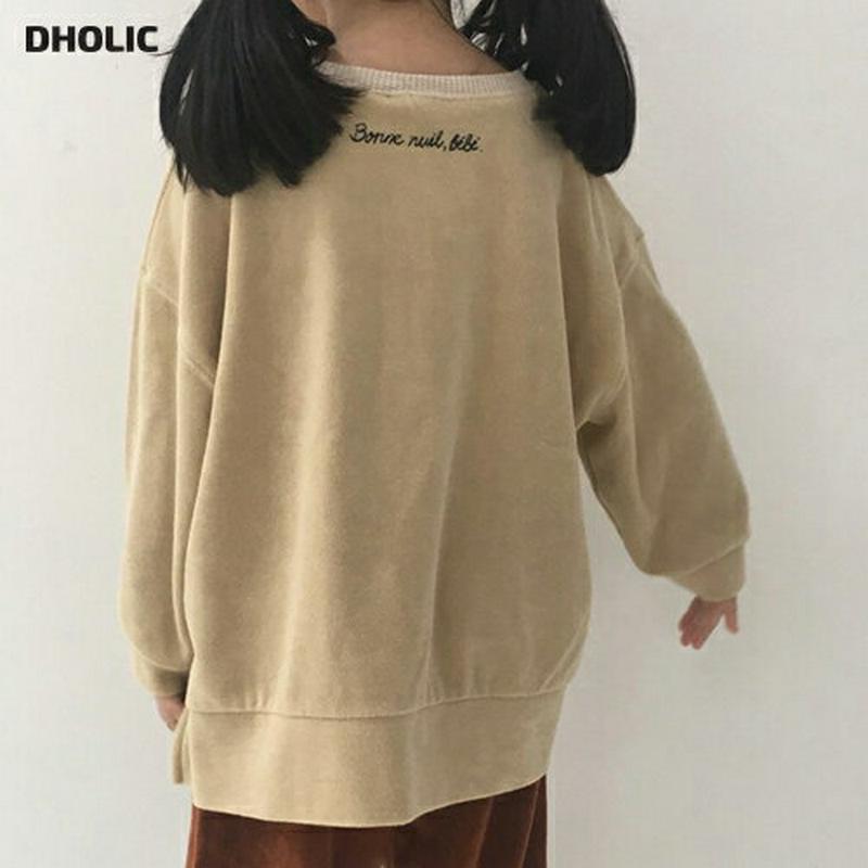 【新作10%OFF】バックレタリングスウェット・u06469 キッズ【3~8才】【tops】【トップス スウェット トレーナー 