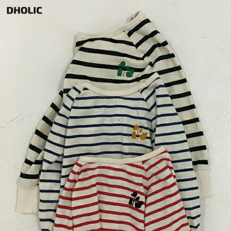 【新作10%OFF】ボーダー長袖Tシャツ・u06470 キッズ【3~8才】【tops】【トップス Tシャツ 長袖 ボーダー 柄 