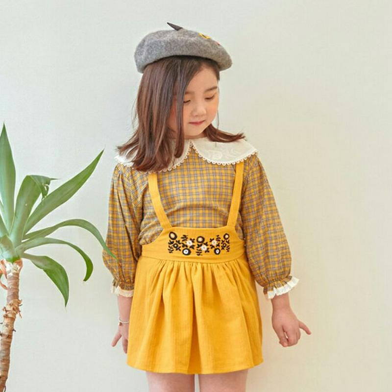 【新作10%OFF】フラワー刺繍ストラップスカート・u06468 キッズ【3~8才】【sk】【スカート ミニスカート ストラップ