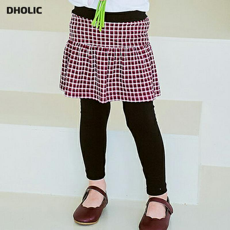 【新作10%OFF】チェックミニスカートレギンス・p006031 キッズ【3~8才】【pt】【スカートレギンス ミニスカート ス