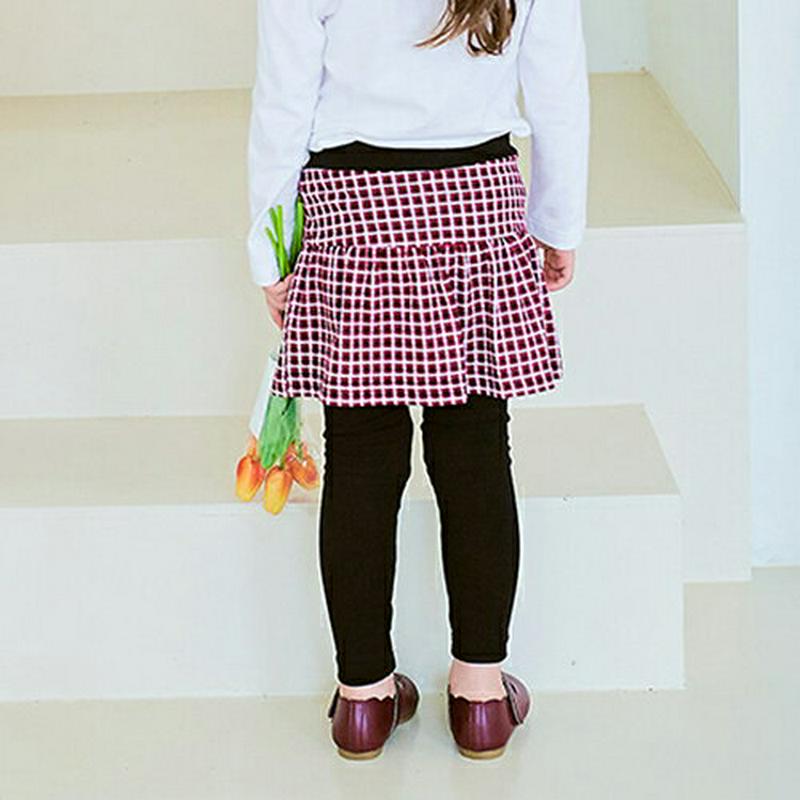 【新作10%OFF】チェックミニスカートレギンス・p006031 キッズ【3~8才】【pt】【スカートレギンス ミニスカート ス