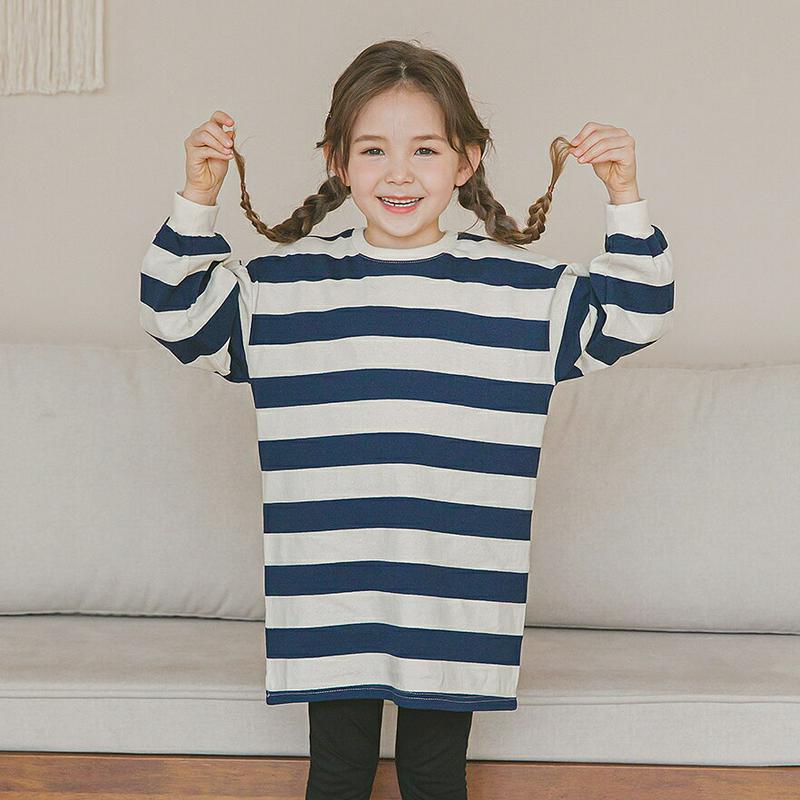 【新作10%OFF】ボーダールーズスウェット・p006360 キッズ【3~8才】【tops】【トップス スウェット トレーナー 