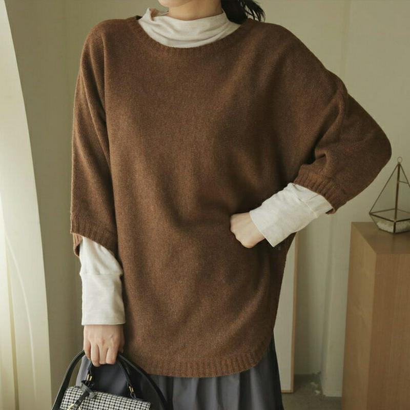 ルーズサイドボタンニット・全5色・t64384 レディース【tops】【韓国 ファッション トップス ニット ニットトップス ラ