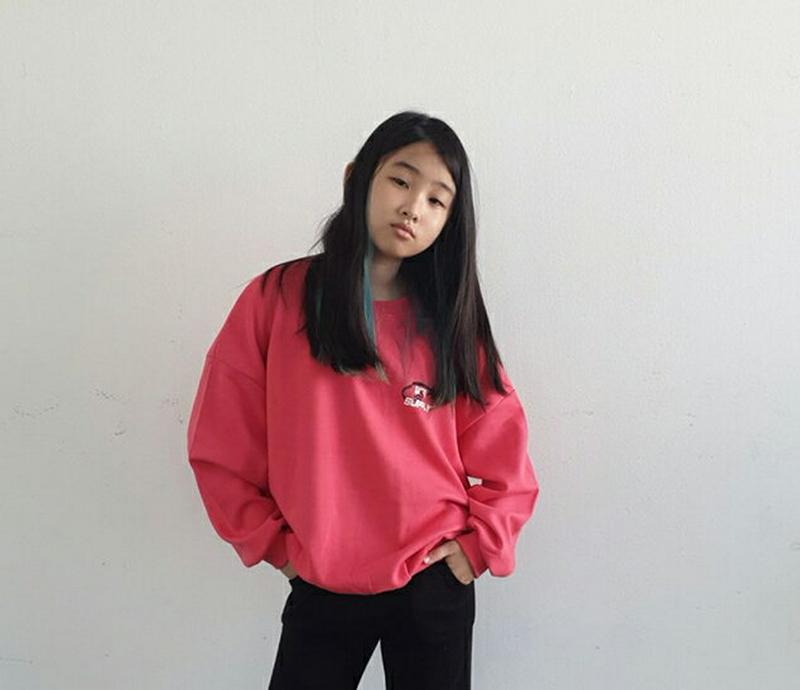 USAロゴスウェット・u00006 キッズ【3~8才】【tops】【トップス スウェット トレーナー 長袖 ロゴ USA カジュ