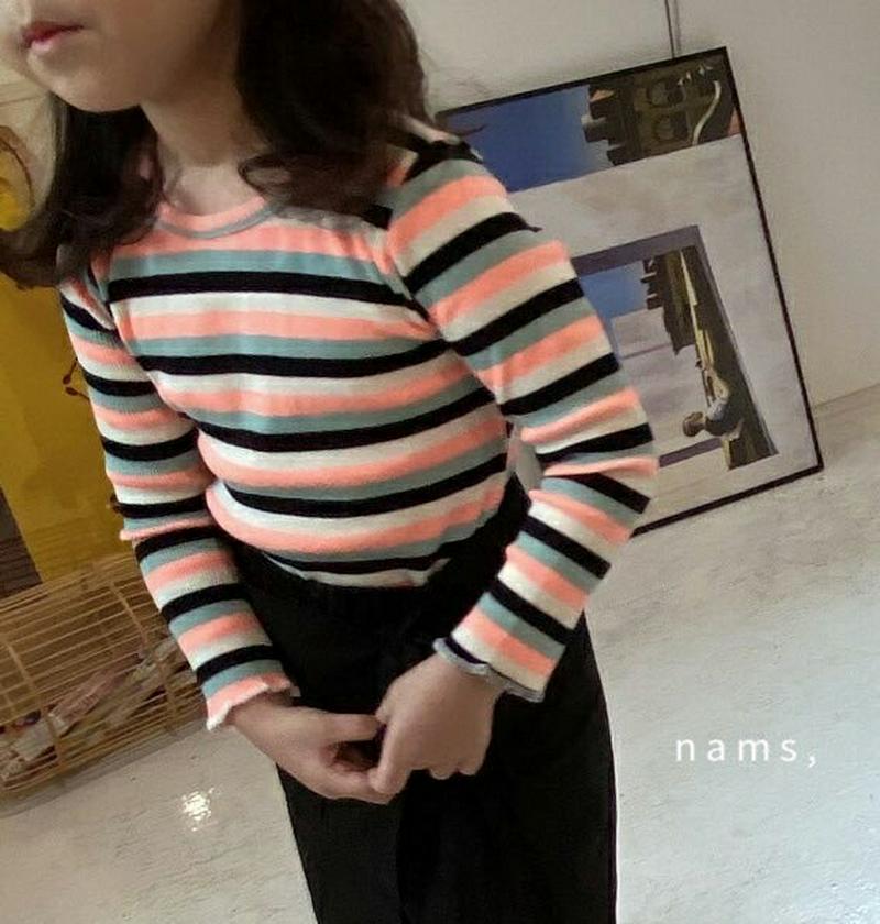 ボーダー長袖Tシャツ・u06005 キッズ【3~8才】【tops】【トップス Tシャツ 長袖 ロンT ボーダー 柄 カジュアル 