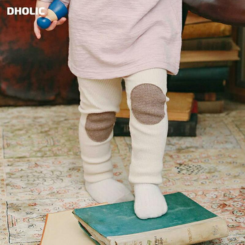 ニーパッチレギンス・u06267 キッズ【3~8才】【pt】【レギンス ニーパッチ ズボン パンツ シンプル ナチュラル カジュ