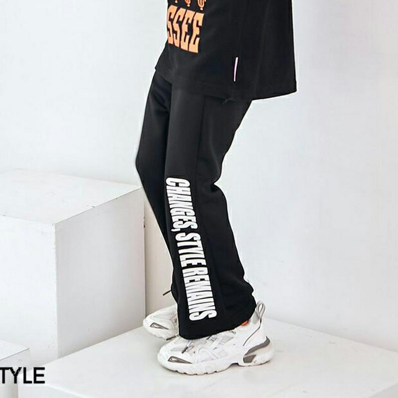 【新作10%OFF】レタリングブーツカットパンツ・u06442 キッズ【3~8才】【pt】【パンツ ズボン ロングパンツ 長ズボ
