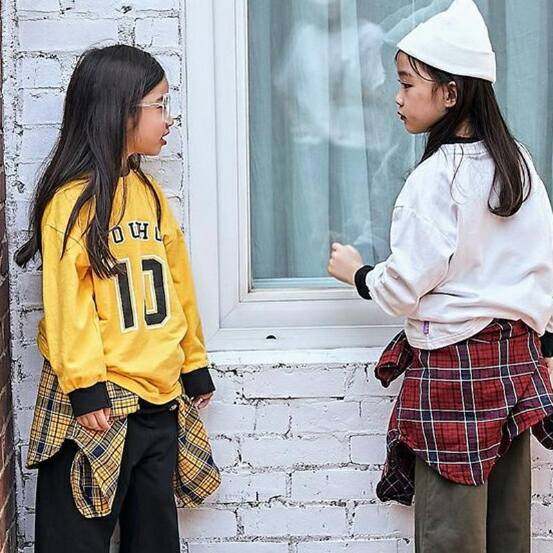 【新作10%OFF】10ナンバーロゴTシャツ・u06458 キッズ【3~8才】【tops】【トップス Tシャツ ロゴT 長袖 シ