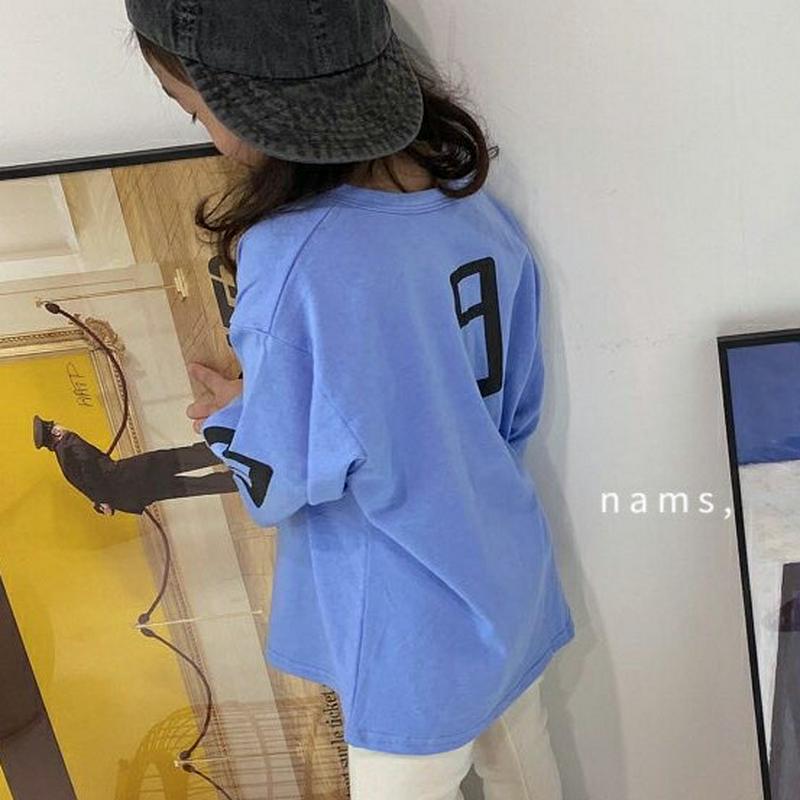 【新作10%OFF】ナンバー長袖Tシャツ・u05997 キッズ【3~8才】【tops】【トップス Tシャツ 長袖 ロンT ナンバ