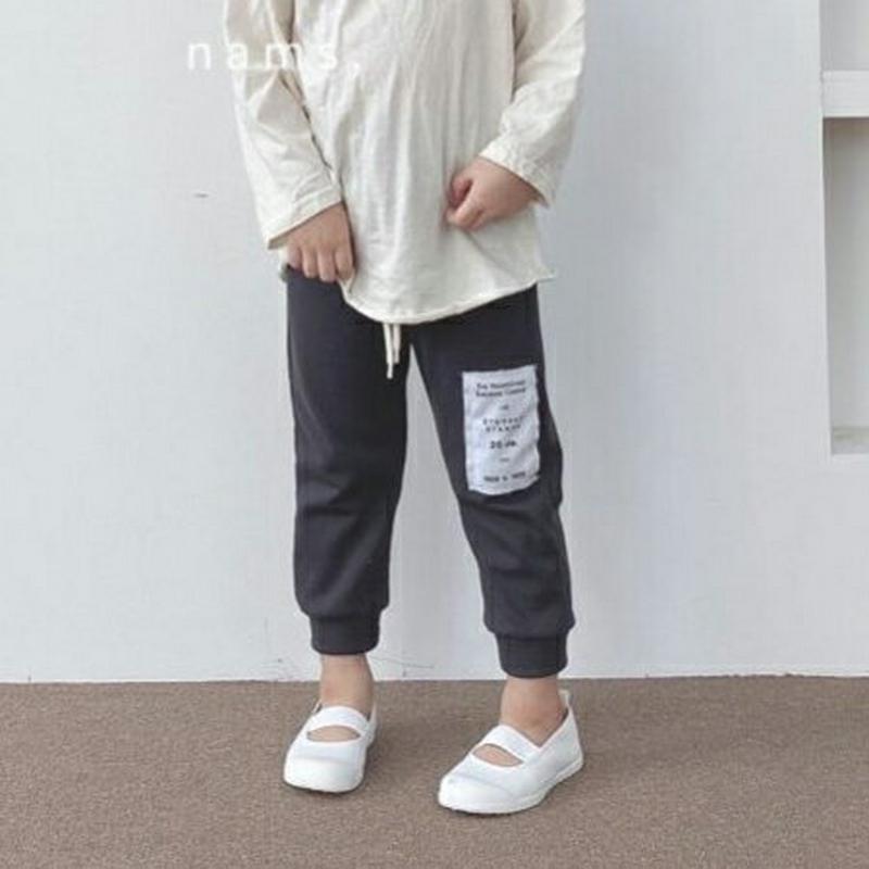 【新作10%OFF】ラベルポイントパンツ・u05991 キッズ【3~8才】【pt】【パンツ ズボン ロングパンツ 長ズボン ラベ