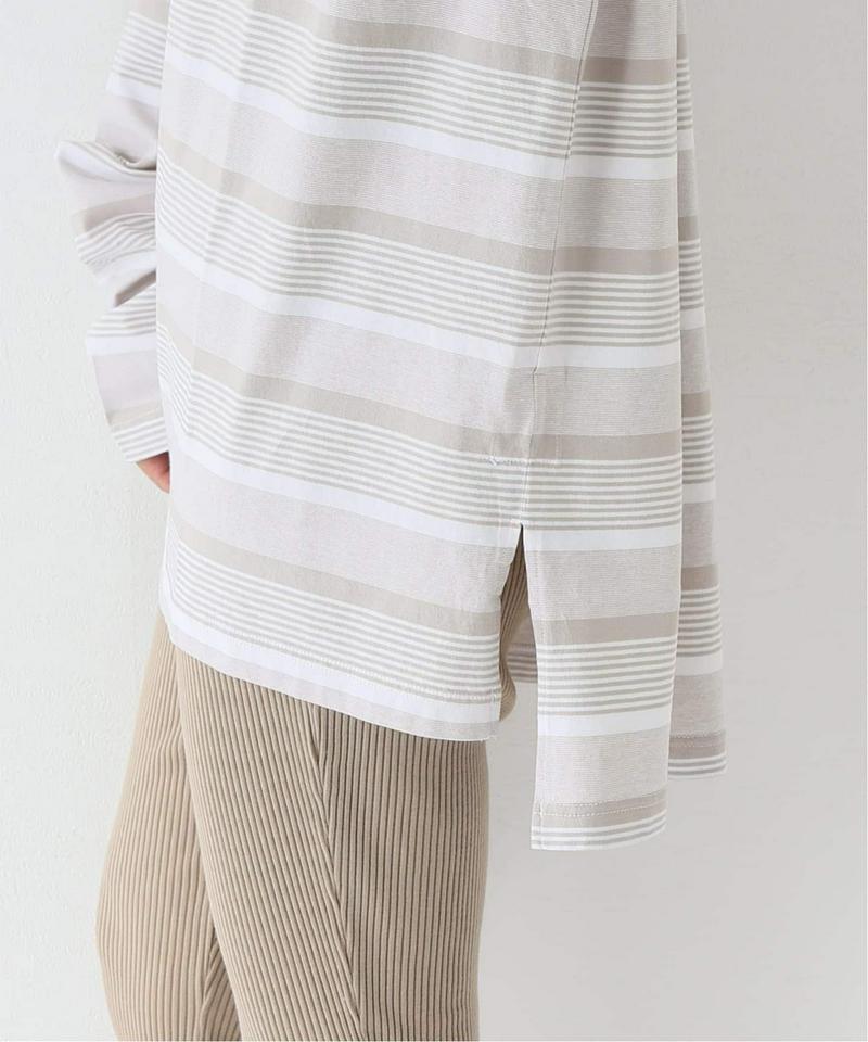 【YSTRDYs TMRRW/ イエスタデイズトゥモロー】 BORDER BAGGY TEE LS：Tシャツ（JOURNAL STANDARD relume）