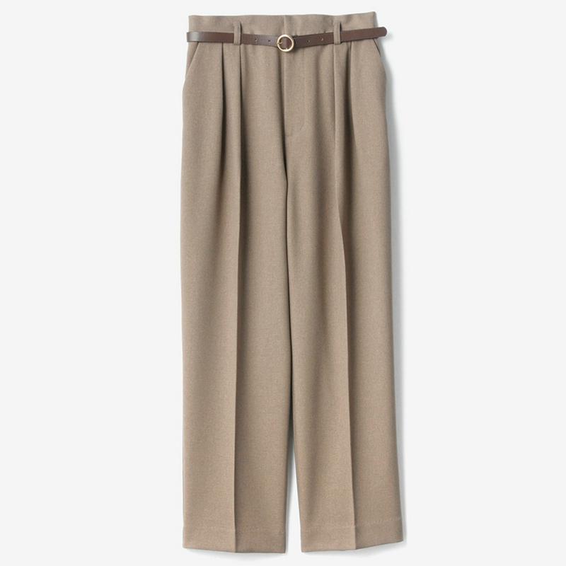 ベルト付テーパードパンツ