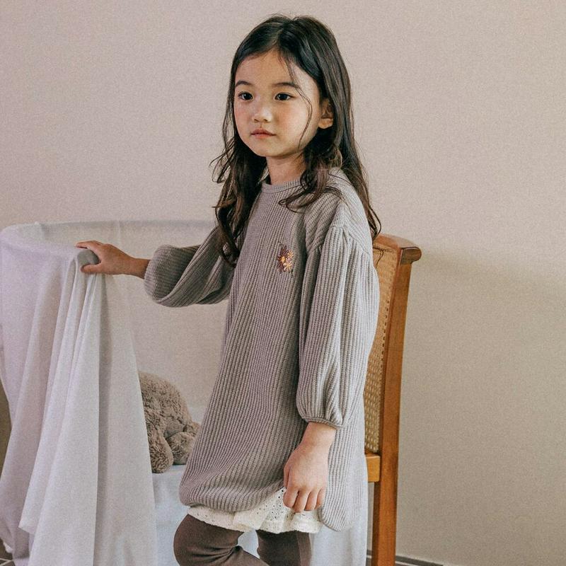 【新作10%OFF】フラワーポイントバルーン袖Tシャツ・u06700 キッズ【3~8才】【tops】【トップス Tシャツ バルー