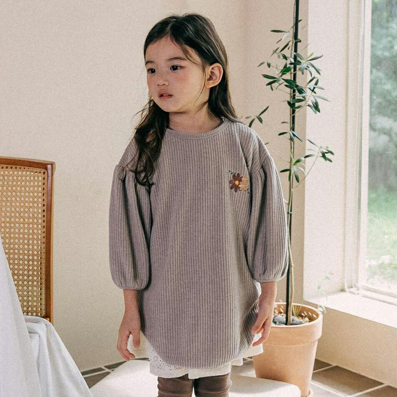 【新作10%OFF】フラワーポイントバルーン袖Tシャツ・u06700 キッズ【3~8才】【tops】【トップス Tシャツ バルー