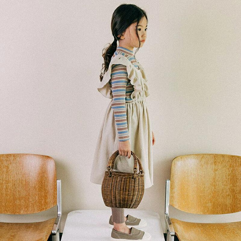 【新作10%OFF】ラッフルスリーブレスワンピース・u06674 キッズ【3~8才】【ops】【ワンピース ロングワンピース エ