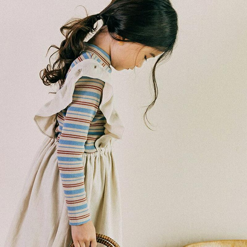 【新作10%OFF】ラッフルスリーブレスワンピース・u06674 キッズ【3~8才】【ops】【ワンピース ロングワンピース エ