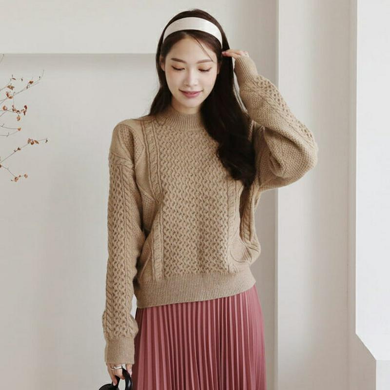 【新作10%OFF】バックリボンツイストニット・全4色・b64449 レディース【tops】【韓国 ファッション トップス ニッ
