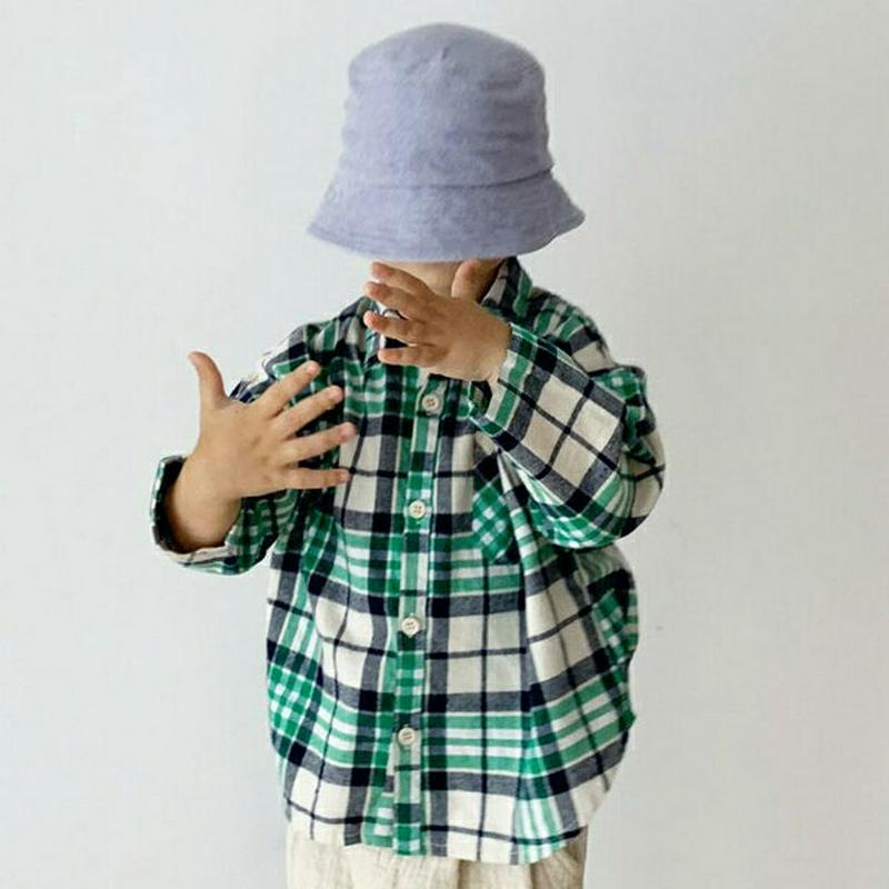 【新作10%OFF】チェックシャツ・u05830 キッズ【3~8才】【bl】【トップス シャツ チェックシャツ ロングスリーブ 