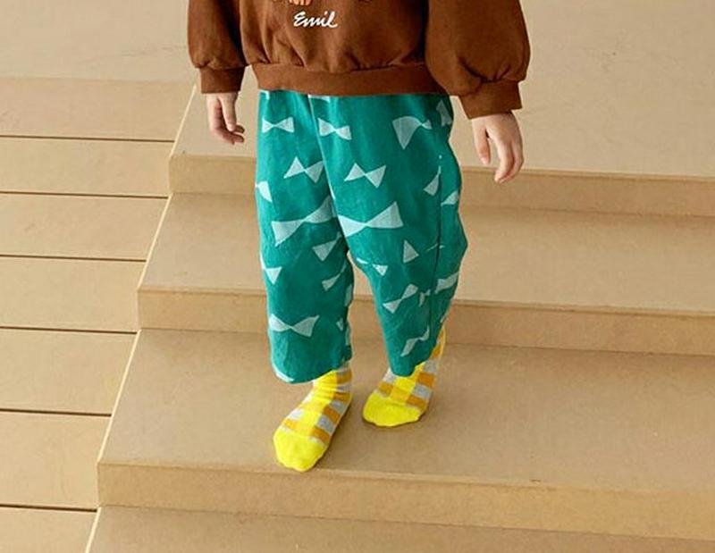 【新作10%OFF】リボンパターンパンツ・u05798 キッズ【3~8才】【pt】【パンツ ズボン ボトムス 長ズボン ロングパ