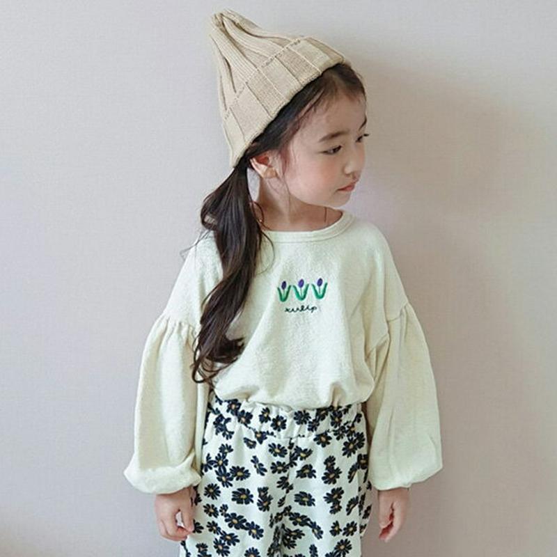 【新作10%OFF】バルーンスリーブチューリップTシャツ・u06741 キッズ【3~8才】【tops】【トップス Tシャツ バル