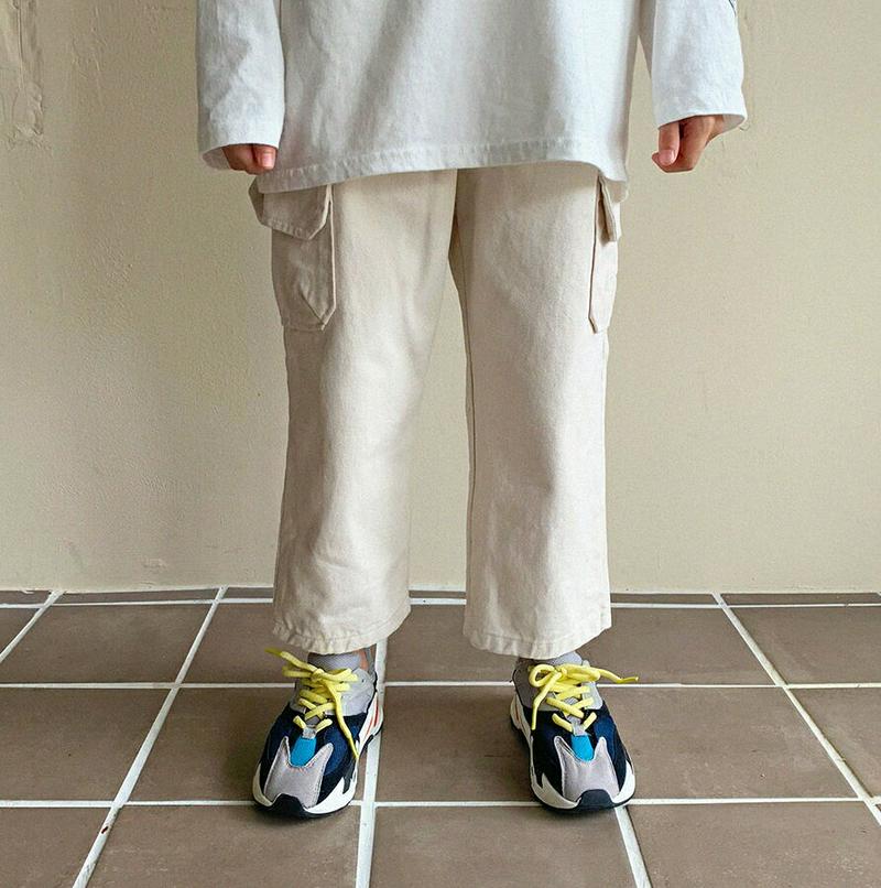 【新作10%OFF】サイドフラップポケットパンツ・u06760 キッズ【3~8才】【pt】【パンツ ズボン ボトムス 単色 無地