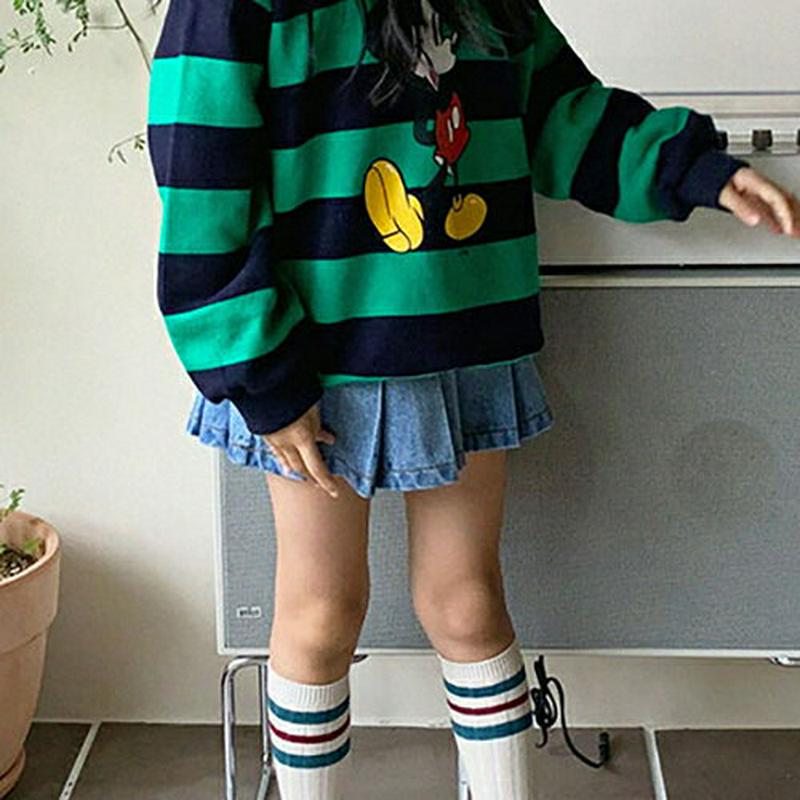 【新作10%OFF】デニムプリーツスカート・u06764 キッズ【3~8才】【sk】【ミニスカート スカート プリーツ プリーツ