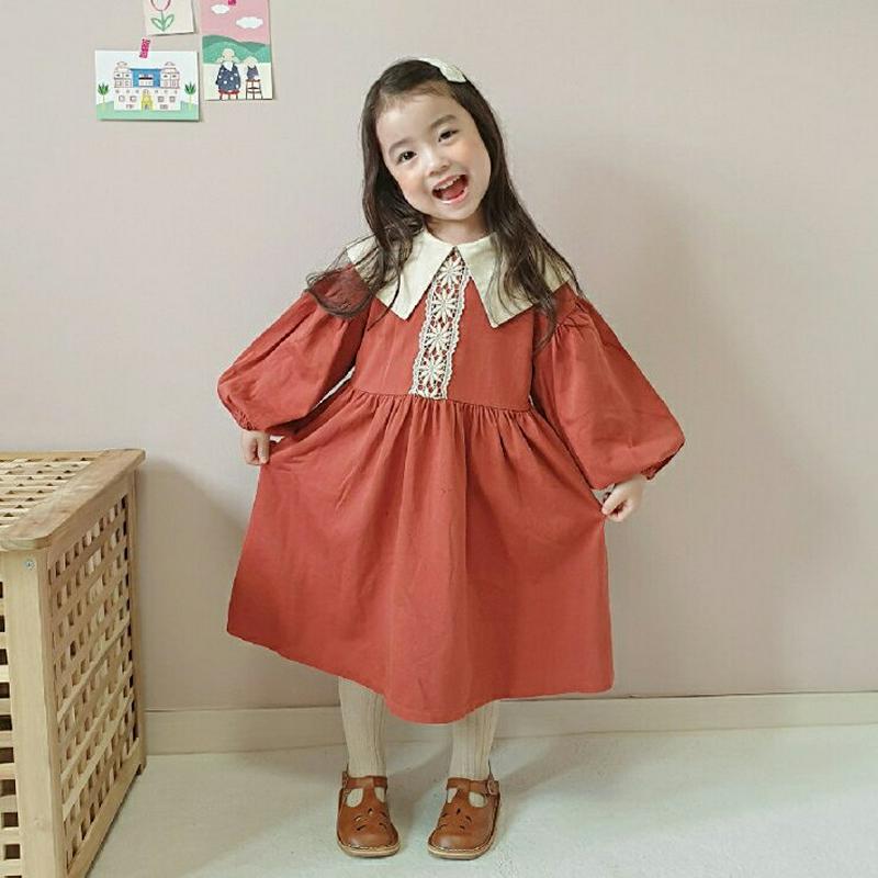 【新作10%OFF】ワイドカラーレースワンピース・u06616 キッズ【3~8才】【ops】【ワンピース ロング ロングワンピー