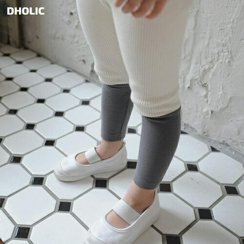 【新作10%OFF】バイカラーハーフリブレギンス・u06541 キッズ【3~8才】【pt】【レギンス パンツ ズボン ロングパン