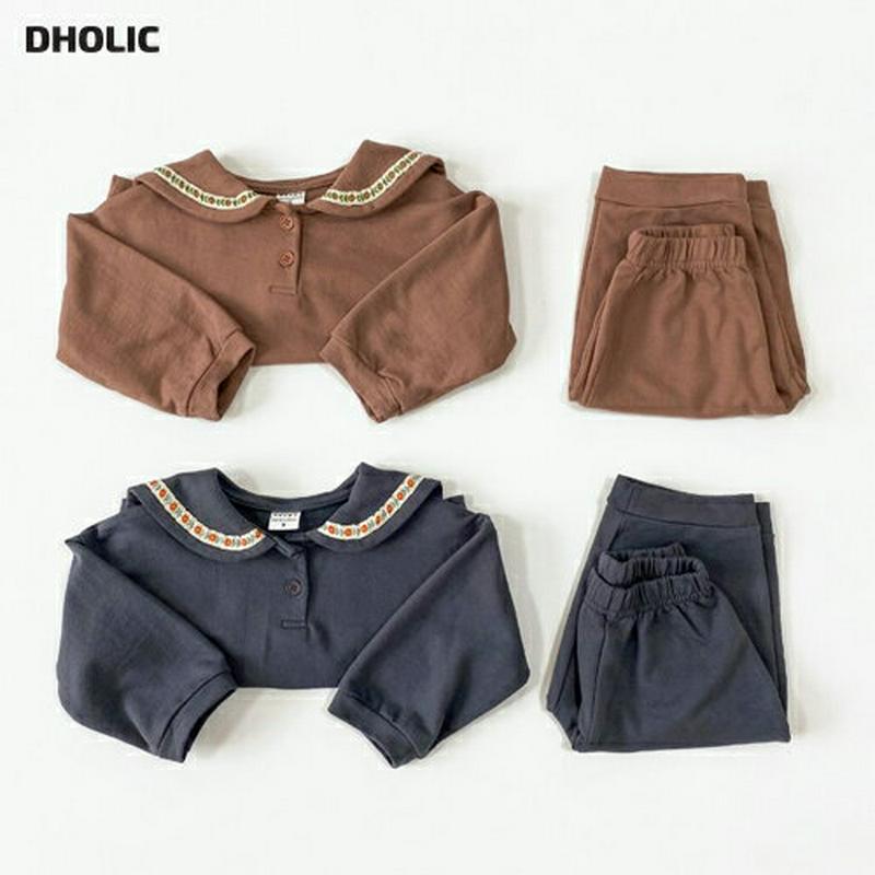 【新作10%OFF】花柄セーラーカラーTシャツ&パンツSET・u06552 キッズ【3~8才】【set】【セットアップ setu