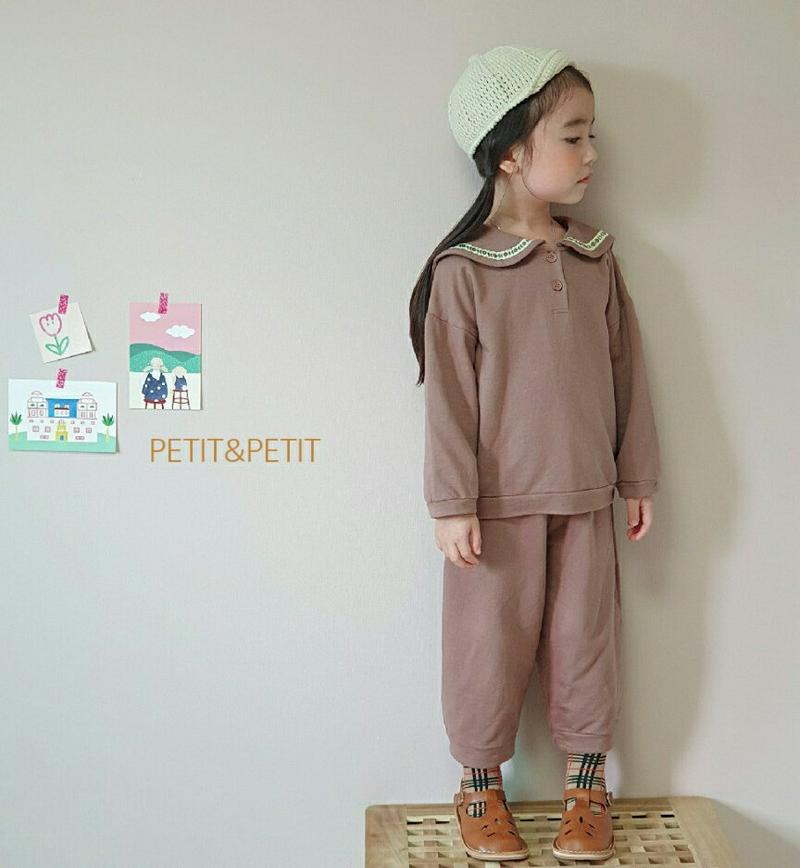 【新作10%OFF】花柄セーラーカラーTシャツ&パンツSET・u06552 キッズ【3~8才】【set】【セットアップ setu