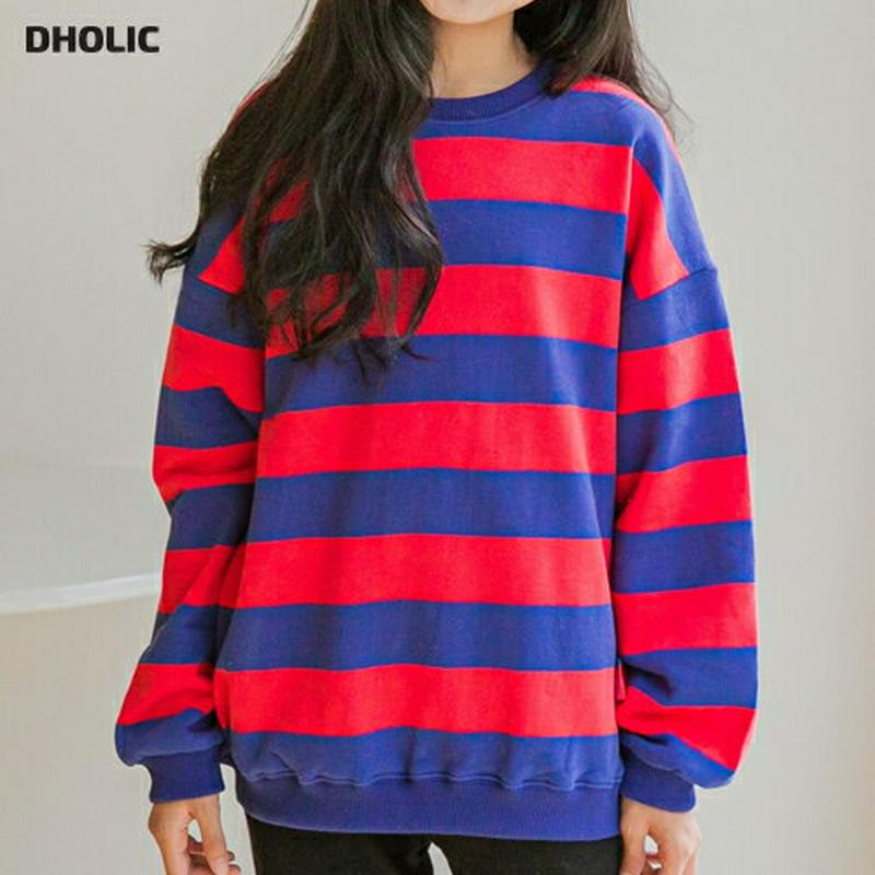 【新作10%OFF】配色ボーダースウェット・u06589 キッズ【3~8才】【tops】【トップス スウェット トレーナー 長袖