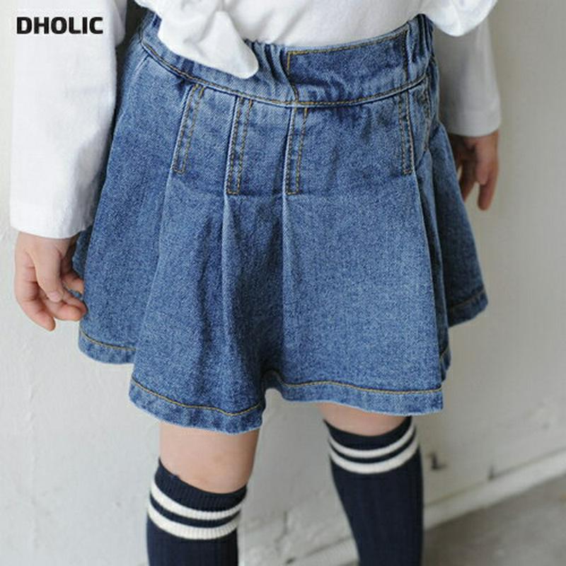 【新作10%OFF】タックキュロットデニムパンツ・u06556 キッズ【3~8才】【pt】【デニムパンツ デニム スカートパンツ