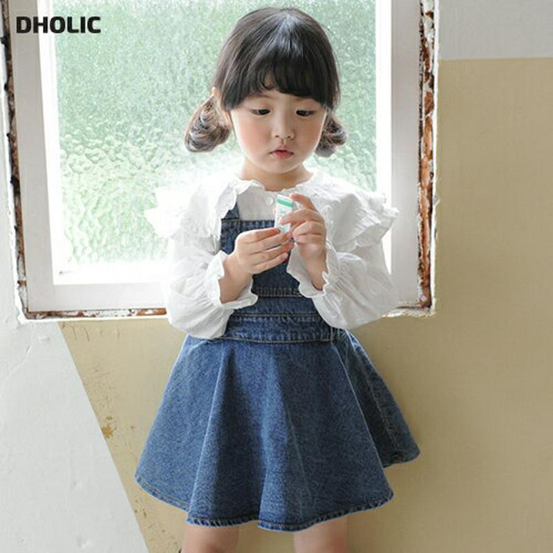 【新作10%OFF】刺繍ロゴデニムワンピース・u06583 キッズ【3~8才】【ops】【ワンピース ミニワンピース デニム デ