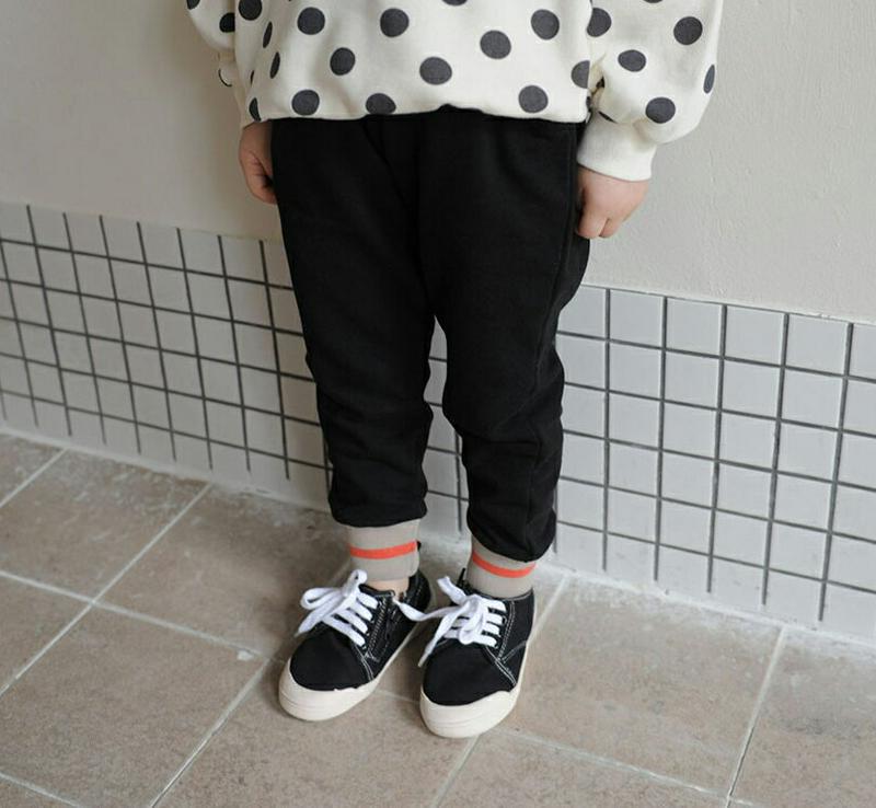 【新作10%OFF】配色ヘムジョガーパンツ・u06561 キッズ【3~8才】【pt】【パンツ ズボン ボトムス ロングパンツ 長