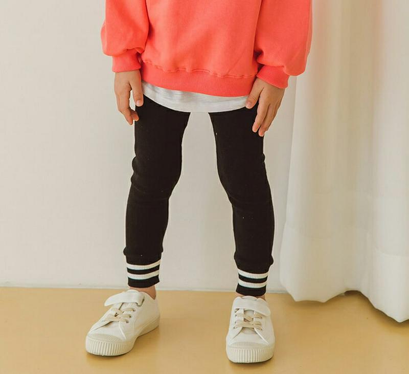 【新作10%OFF】リブラインヘムレギンス・u06566 キッズ【3~8才】【pt】【レギンス パンツ ズボン リブ ライン シ