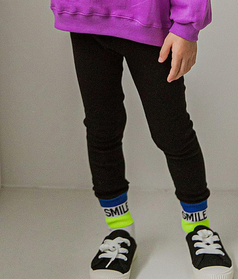 【新作10%OFF】英字ヘムレギンス・u06585 キッズ【3~8才】【pt】【パンツ ズボン ロングパンツ 長ズボン ジョガー