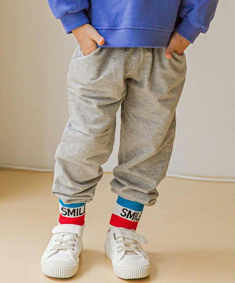 【新作10%OFF】英字ヘムジョガーパンツ・u06593 キッズ【3~8才】【pt】【パンツ ズボン ロングパンツ 長ズボン ジ