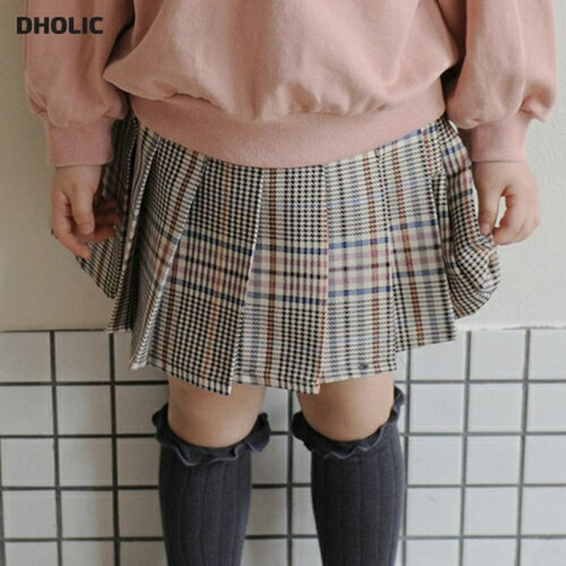 【新作10%OFF】チェックミニスカート・u06574 キッズ【3~8才】【sk】【スカート ミニスカート ショート丈 プリーツ
