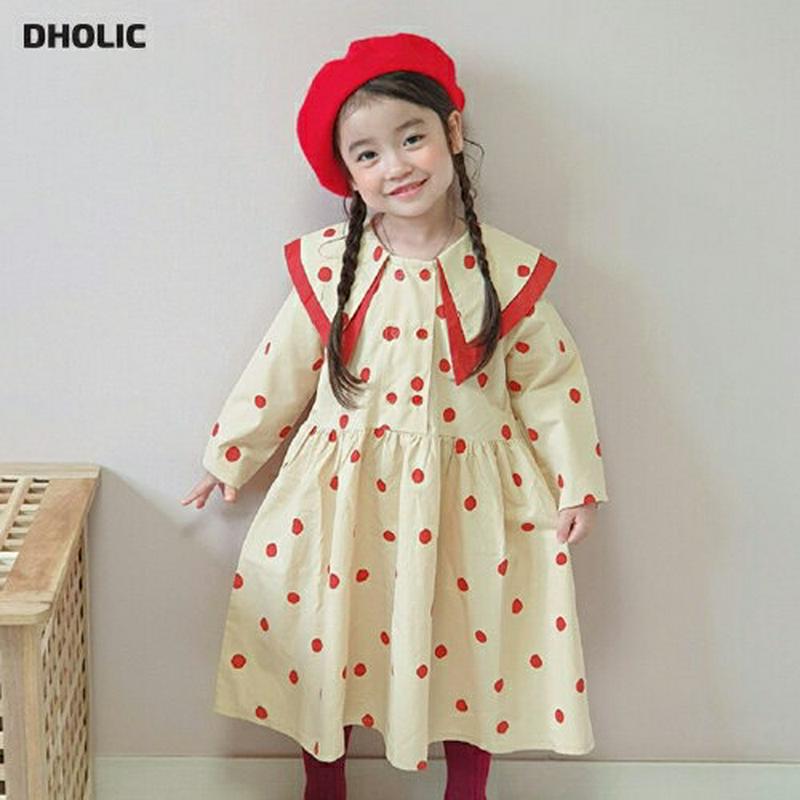 【新作10%OFF】ダブルカラードットワンピース・u06618 キッズ【3~8才】【ops】【ワンピース ロング ロングワンピー