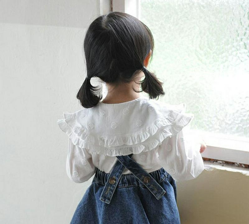 【新作10%OFF】2TYPEフリルカラーブラウス・u06554 キッズ【3~8才】【bl】【トップス ブラウス 長袖 チェック