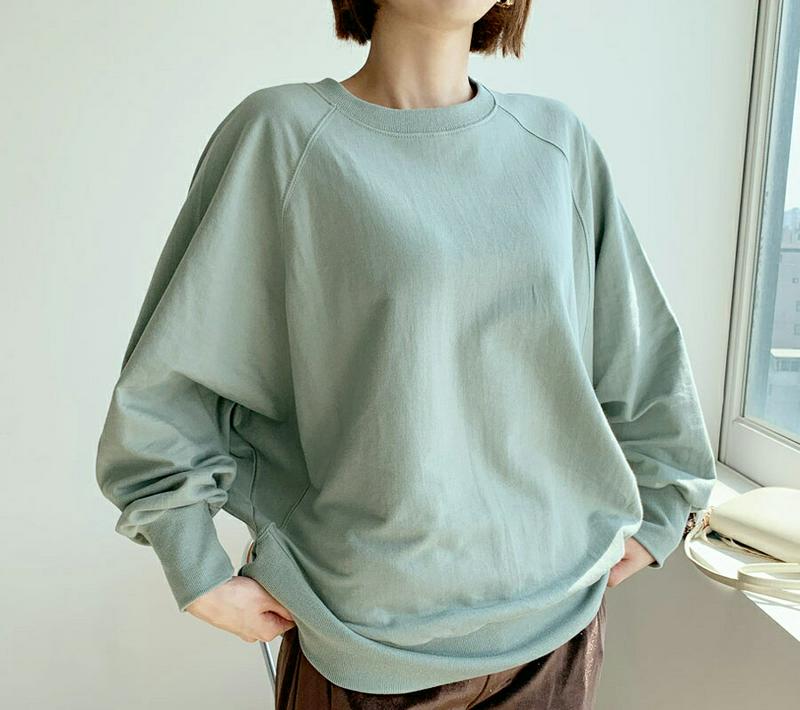 【新作10%OFF】ラグランルーズスウェット・全4色・b60813 レディース【tops】【韓国 ファッション トップス スウェ