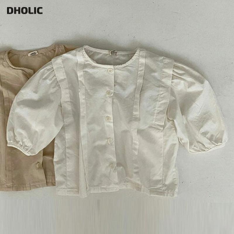 【新作10%OFF】ラインポイントブラウス・u06303 キッズ【3~8才】【bl】【トップス ブラウス 可愛い かわいい 長袖