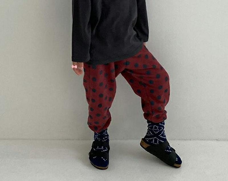 【新作10%OFF】ドットパンツ・u06344 キッズ【3~8才】【pt】【パンツ ズボン ボトムス ロングパンツ 長ズボン ド
