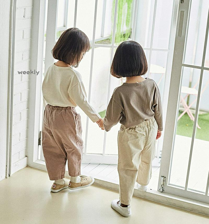 【新作10%OFF】ベーシック長袖Tシャツ・u06396 キッズ【3~8才】【tops】【トップス Tシャツ 長袖 ロンT 単色