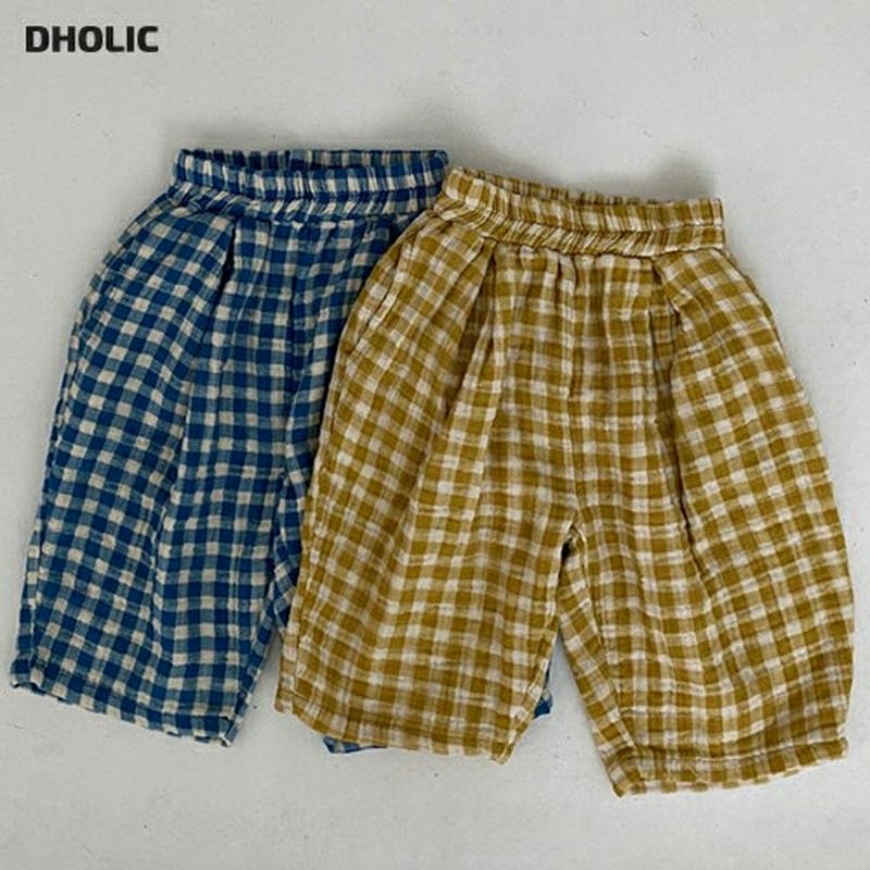 【新作10%OFF】チェックワイドパンツ・u06299 キッズ【3~8才】【pt】【パンツ ズボン ボトムス ワイドパンツ ワイ