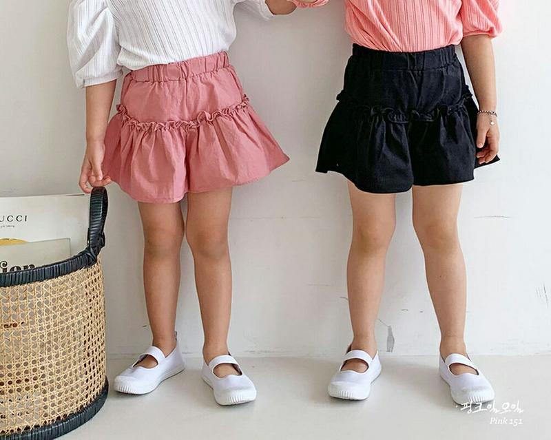 【新作10%OFF】フリルフレアパンツ・u06399 キッズ【3~8才】【pt】【パンツ ショートパンツ 短パン スカンツ フレ