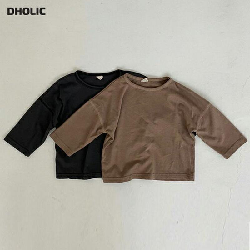 【新作10%OFF】ドロップショルダー長袖Tシャツ・u06314 キッズ【3~8才】【tops】【トップス Tシャツ 長袖 ドロ