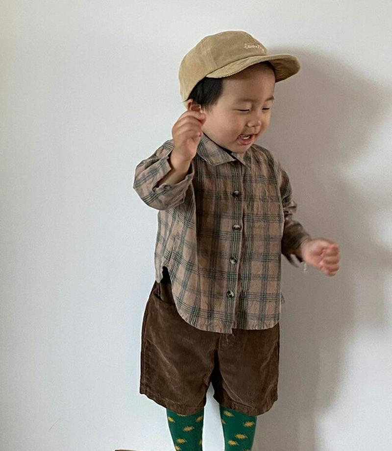 【新作10%OFF】コットンチェックシャツ・u06326 キッズ【3~8才】【bl】【トップス シャツ チェックシャツ チェック